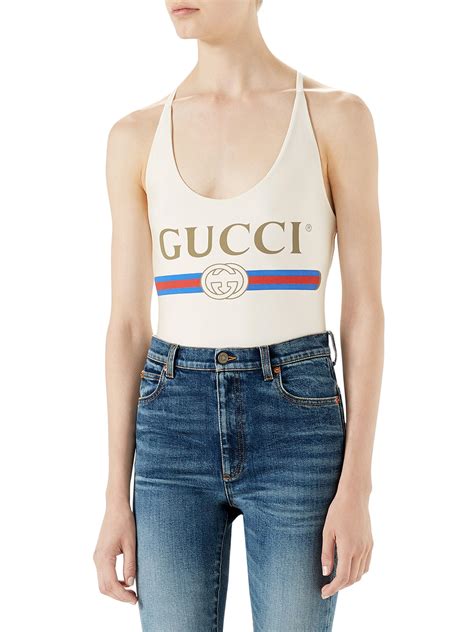 gucci italy white bodysuit|Gucci bodysuit sale.